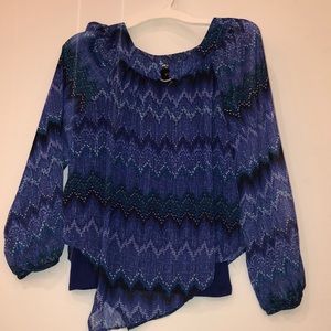 Dark Blue Blouse